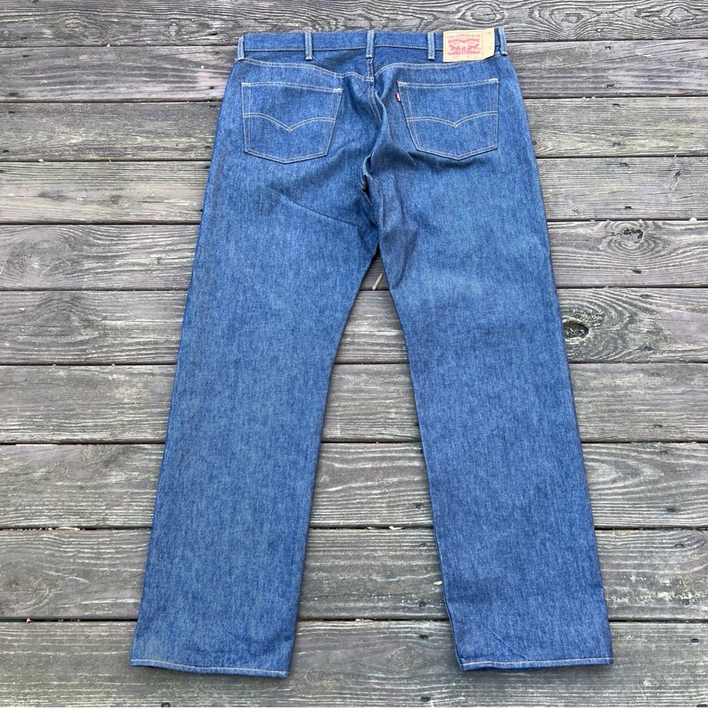 Levis 501 Men’s 100% Cotton Button Fly Straight Leg Blue Denim Jeans|Sz:W42xL34"